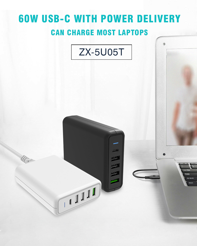 Multifunction Charger 5 port 75w 