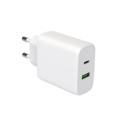 43W dual ports pps usb c 25w qc3.0 18w fast travel wall charger