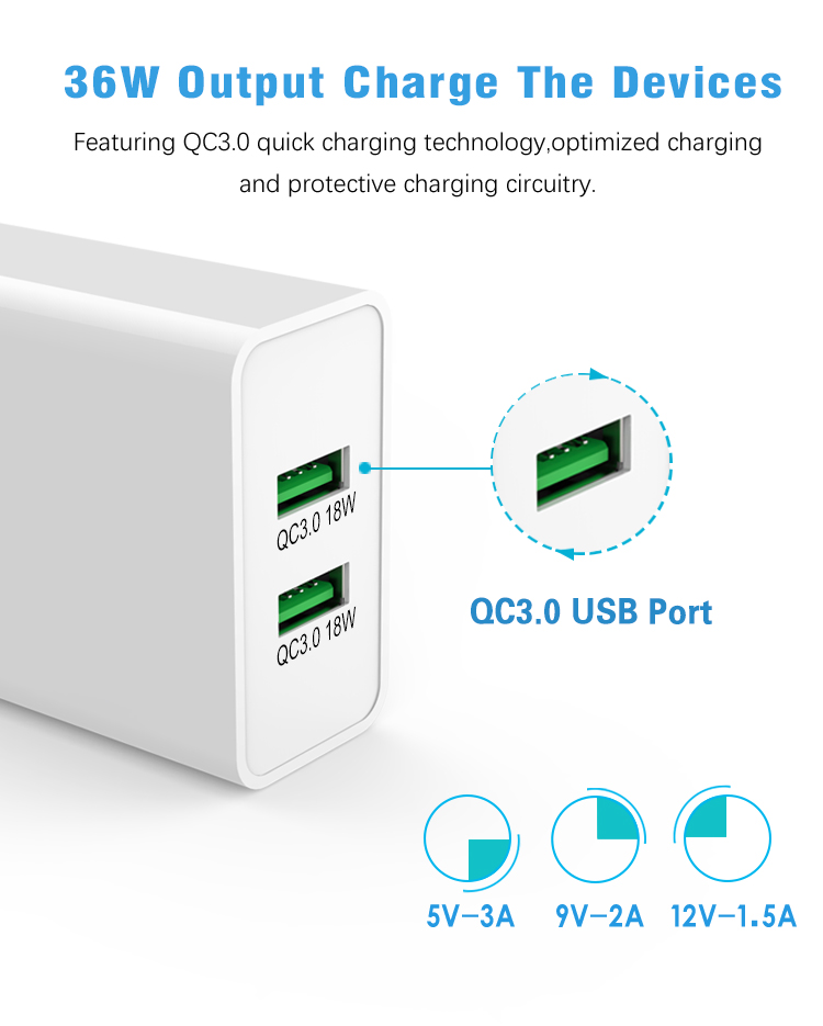 Usb Charger qc3.0 18w for phone