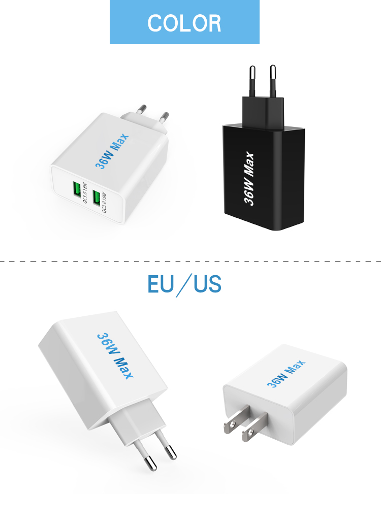 36w dual ports qc3.018w for iphone11 ipad iwatch