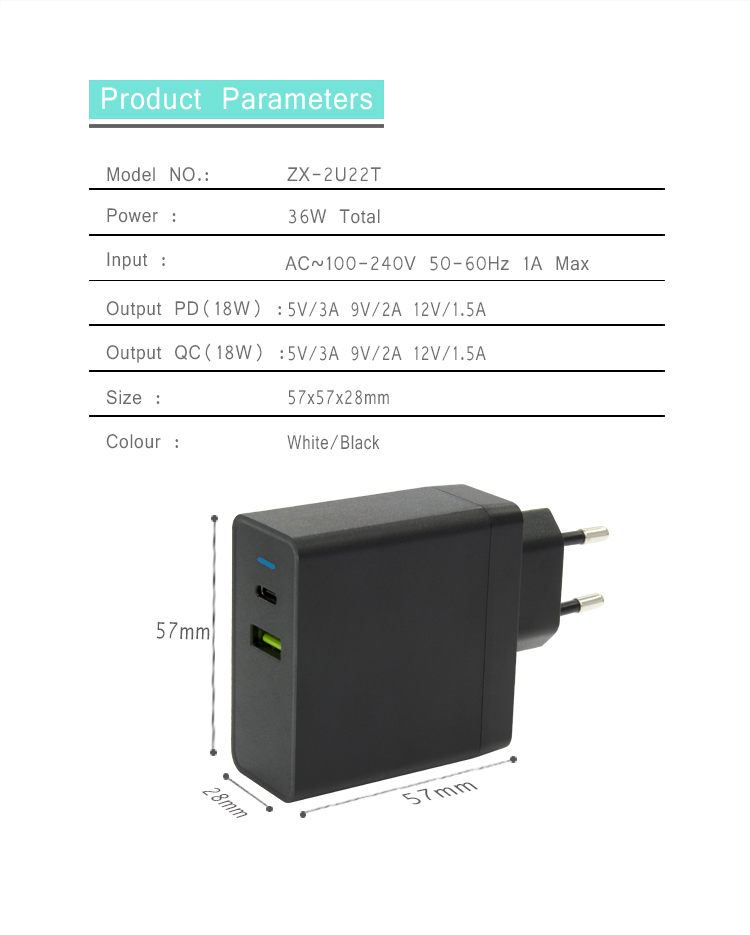 45w Pd3.0 fast wall Charger