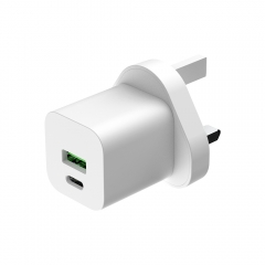 Usb wall charger gan 30w dual ports fast charging for iPhone, Xiaomi,Huawei, Oppo, Realme , USB C Super Fast Charger,US Dual-Port 30W PD Wall Charger Fast Charging for Tablets, Laptops, Smartwatches