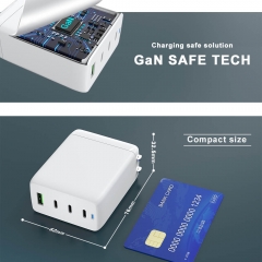 ZONSAN GaN Tech 4 Ports 100W USB C PD USB-A QC3.0 PPS GaN Charger for MacBook Laptop