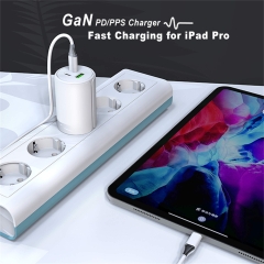 ZONSAN New Design GaN 65W USB C Charger 3 Port Fast PD GaN Wall Charger With UK Plug