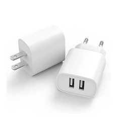 ZONSAN USB Travel Charger, Dual Port 12W Wall Charger With US Plug, Power Port Mini