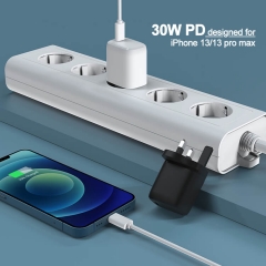 ZONSAN New Arrival Products Super Power KC Certificate Single Port PD 30W Charger Type C for Phone 13