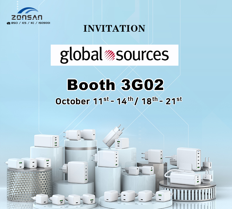 ZONSAN Global Source Show-OEM/ODM USB Charger Manufacturer