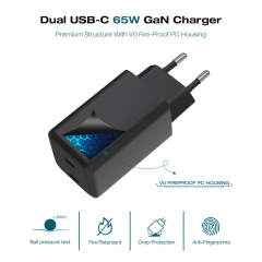 ZONSAN 65W 2-Port GaN Charger for Phone Tablet Laptop