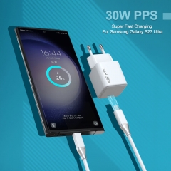 30W PD/PPS 1-Port GaN Charger for iPhone Samsung
