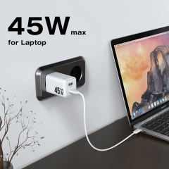 45w usb c Charger AVS PD3.0 PPS QC Mobile Phone Universal Fast Charhing Portable 45w PD Wall Charger Type c | ZX-2U98T