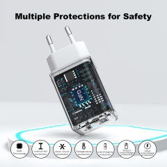 45w usb c Charger AVS PD3.0 PPS QC Mobile Phone Universal Fast Charhing Portable 45w PD Wall Charger Type c | ZX-2U98T