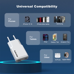 KC 45W Gan Charger Type C 2 Ports Fast Charging Smartphone 45w Wall Charger PD | ZX-2U120T