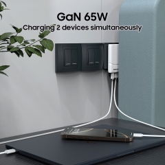 GRS 65W USB Charger Convertibel US EU UK KR Plug 60W Fast Charger Power Adapter 27W 65W Type C GaN Wall Charger