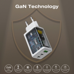 Smartphones 65W Gan Charger Type c 3 Ports PD Charger 65W | ZX-3U32T