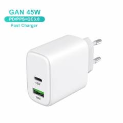 PD Charger 45w Mobile Phone Charger Adapter PPS AVS Usb Wall 45w Super Fast Charger Type c for Samsung iphone | ZX-2U112T