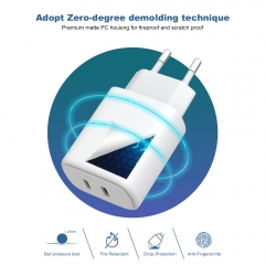 Mobile Phone Dual USB C 25W Wall Fast Charging 25W PD Charger For Iphone 11 12 13 14 15 16Plus Pro Max