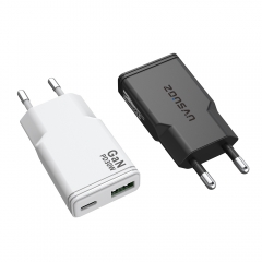 Ultra Slim 30W Gan Charger Mobile Phone Universal Ultra Thin Portable USB C Wall Charger Type C for iphone Fast Charger | ZX-1U78T