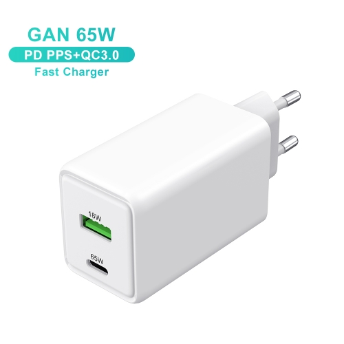 65w USB C Charger 1C1A Fast Charging Mobile Phone Universal PD Gan Charger 65w Type C for iPhone Samsung Laptop