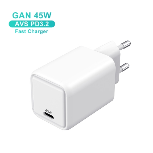 Mini 45W AVS GaN USB-C Fast Charger PPS PD Wall Charger | ZX-1U88T