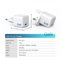 GaN PD3.0 20W Charger | ZX-1U51T