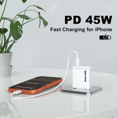45W Gan Charger Type c PD PPS Fast Charging Mobile Phone Wall 45w Charger KC | ZX-2U116T