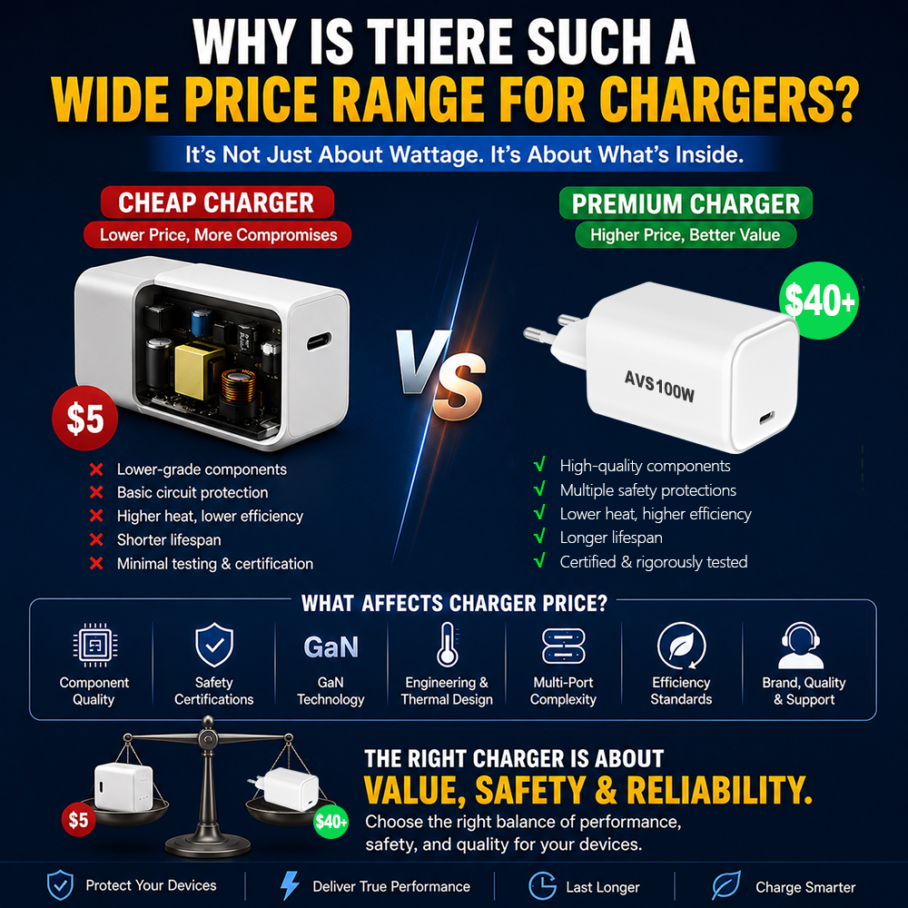 Why Is There Such a Wide Price Range for Chargers?
