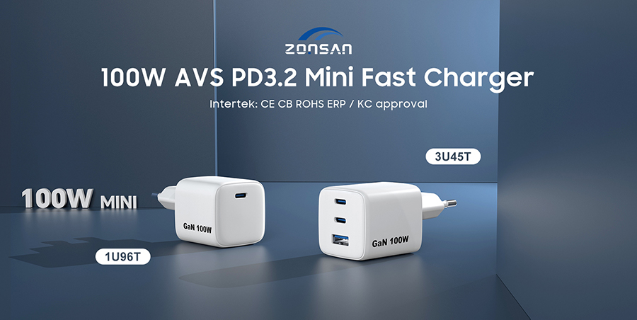 100w AVS PD3.2 Fast Charger for iphone 18 pro max and Macbook