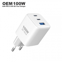 100W GaN Charger 2C1A USB C Fast Charger for iPhone, Samsung, Mobile Devices and Laptop | ZX-3U45T