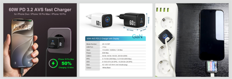 ZX-1U106T-Digital-TFT-Display-60w-Gan-Charger