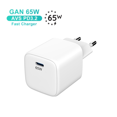 Phone Mini 65W Type c Fast Charger with PD AVS PPS for iPhone 17 18, Samsung S25 S26 | ZX-1U97T