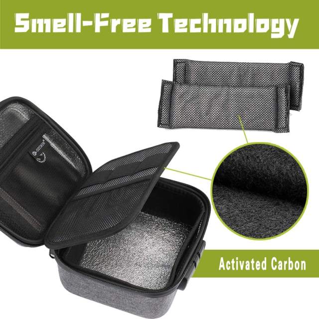 OZCHIN 2021 NEW Hard Shell Smell Proof Bag with Combination Lock Odor