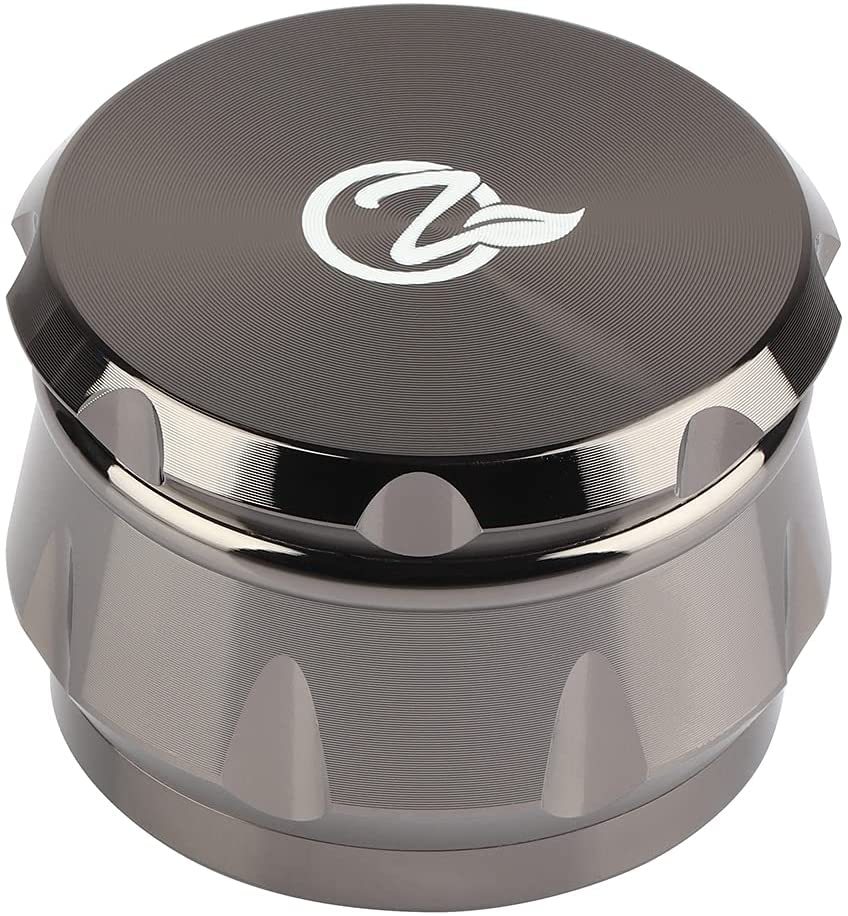 OZCHIN 4 Pieces Spice Herb Grinder 2.4" Zinc Alloy with Pollen Scraper and Mini Cleaning Brush