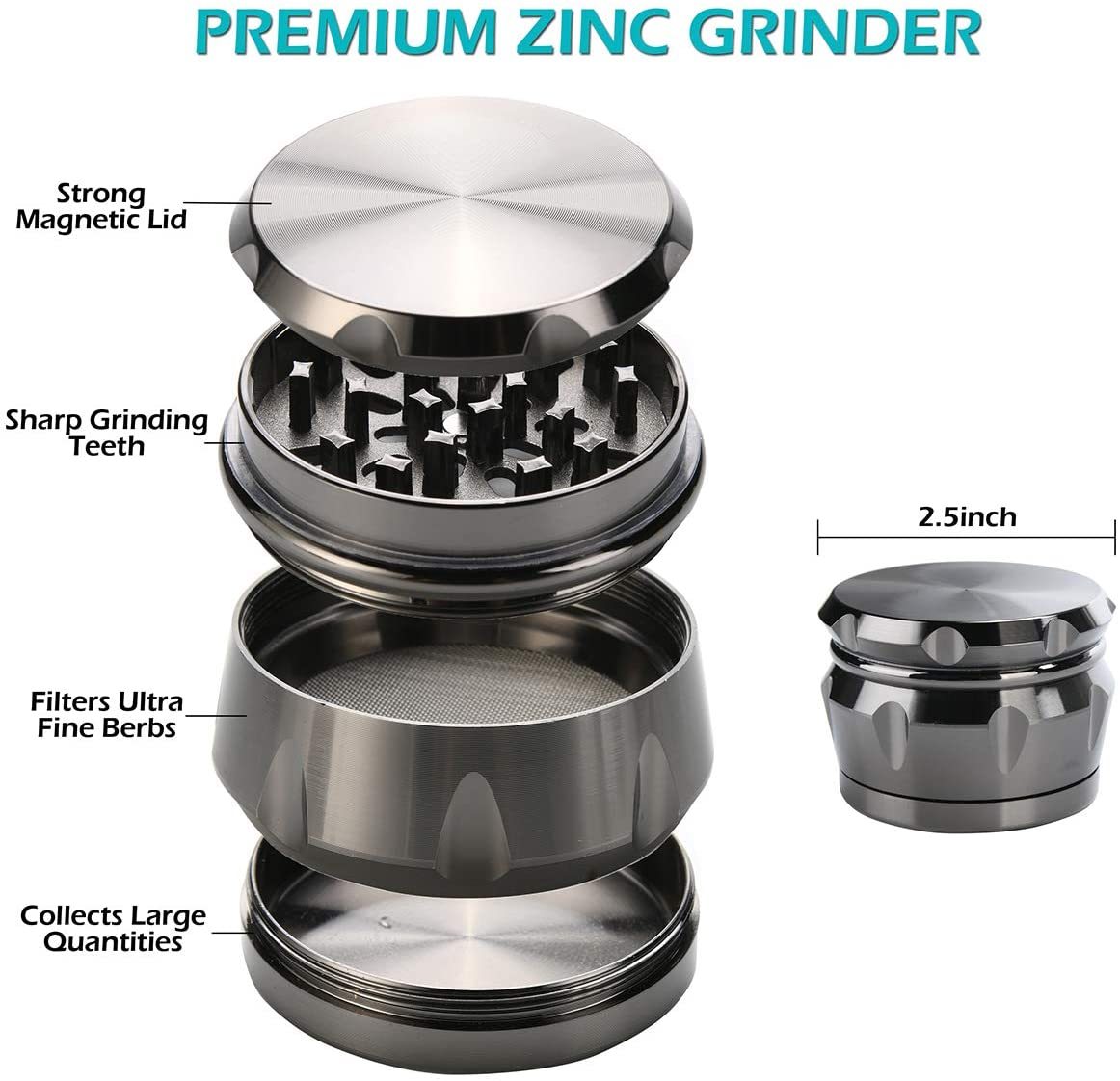 Grinder Stash Box Set - Includes XL Spice Grinder, UV Protective Smell —  Buy Herb Grinders