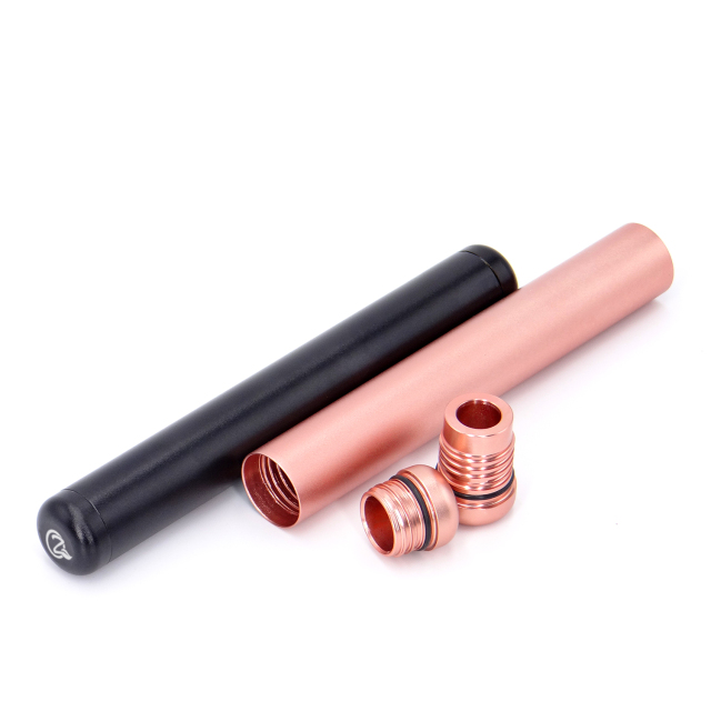  Premium Aluminum Metal Storage Tube - Airtight Smell Proof  Waterproof Vial Container - Odor Eliminating Rubber Seal (Rose Gold) :  Health & Household