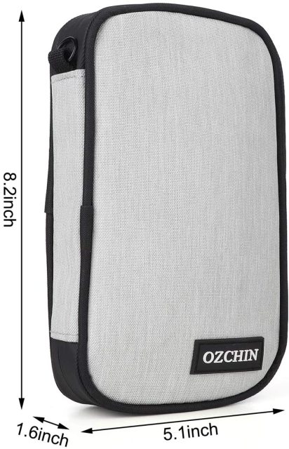 OZCHIN Smell Proof Bag 2021 New Odor Proof Bag Pouch Storage Case 8 x 5 inch (Light Gray)