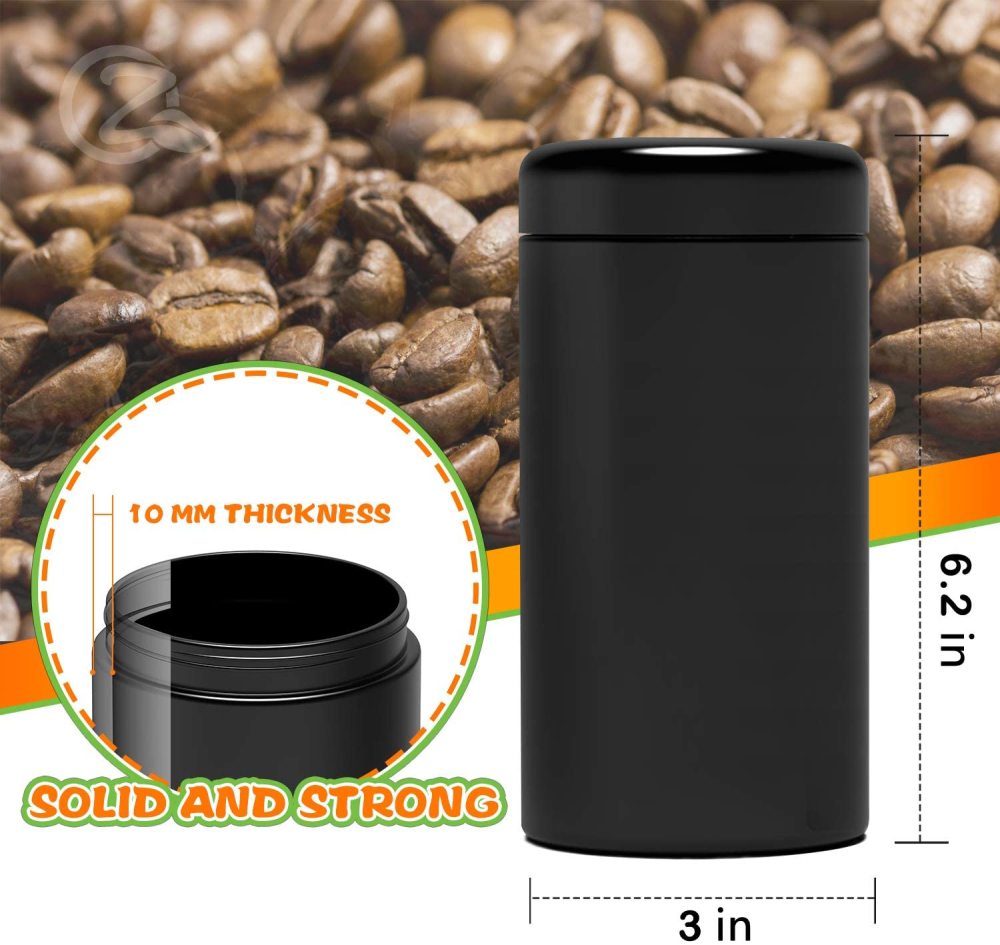 OZCHIN Glass Jar w/Airtight Lid 500ml Scent Proof Container for Herb (500ml)