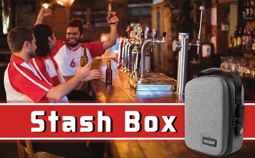 OZCHIN 2021 NEW Hard Shell Smell Proof Bag with Combination Lock Odor