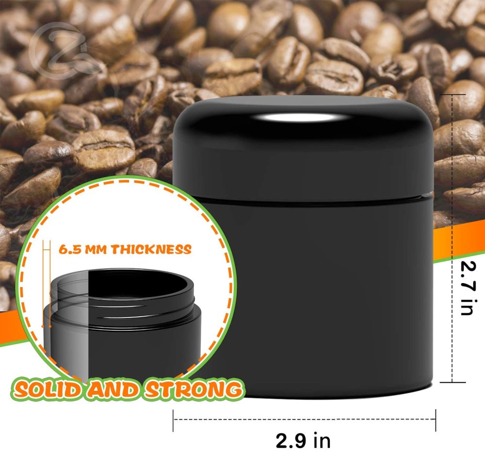 OZCHIN Glass Jar w/Airtight Lid 500ml Scent Proof Container for Herb (500ml)