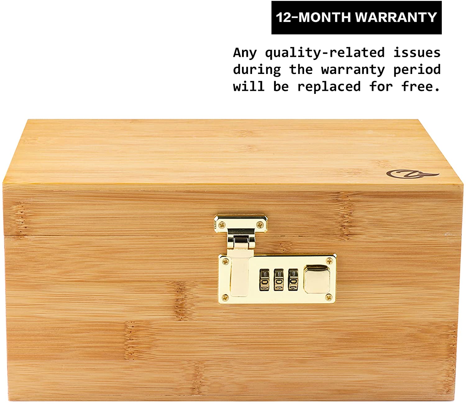 OZCHIN Large Stash Box Combo Accessories Kit with Lock, 2 Glass Jars