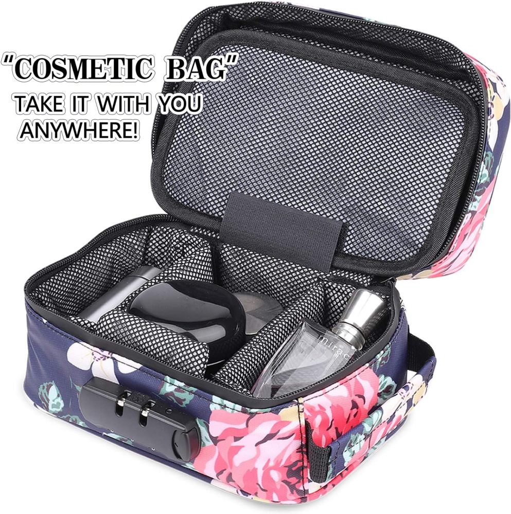 Smell Proof Bag with Combination Lock Lunch Bag File Organizer Case Container; Medicine Lock Bag Travel Storage Case Christmas Gifts for Women