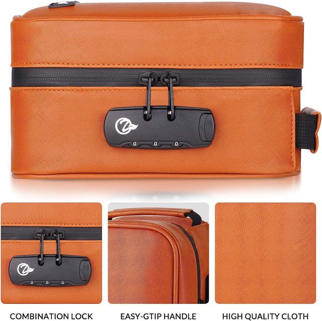 OZCHIN Smell Proof Bag with Combination Lock Lunch Bag File Organizer