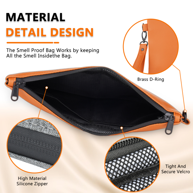 OZCHIN Smell Proof Bags Money Bag Certificates Organizer Lock Bag