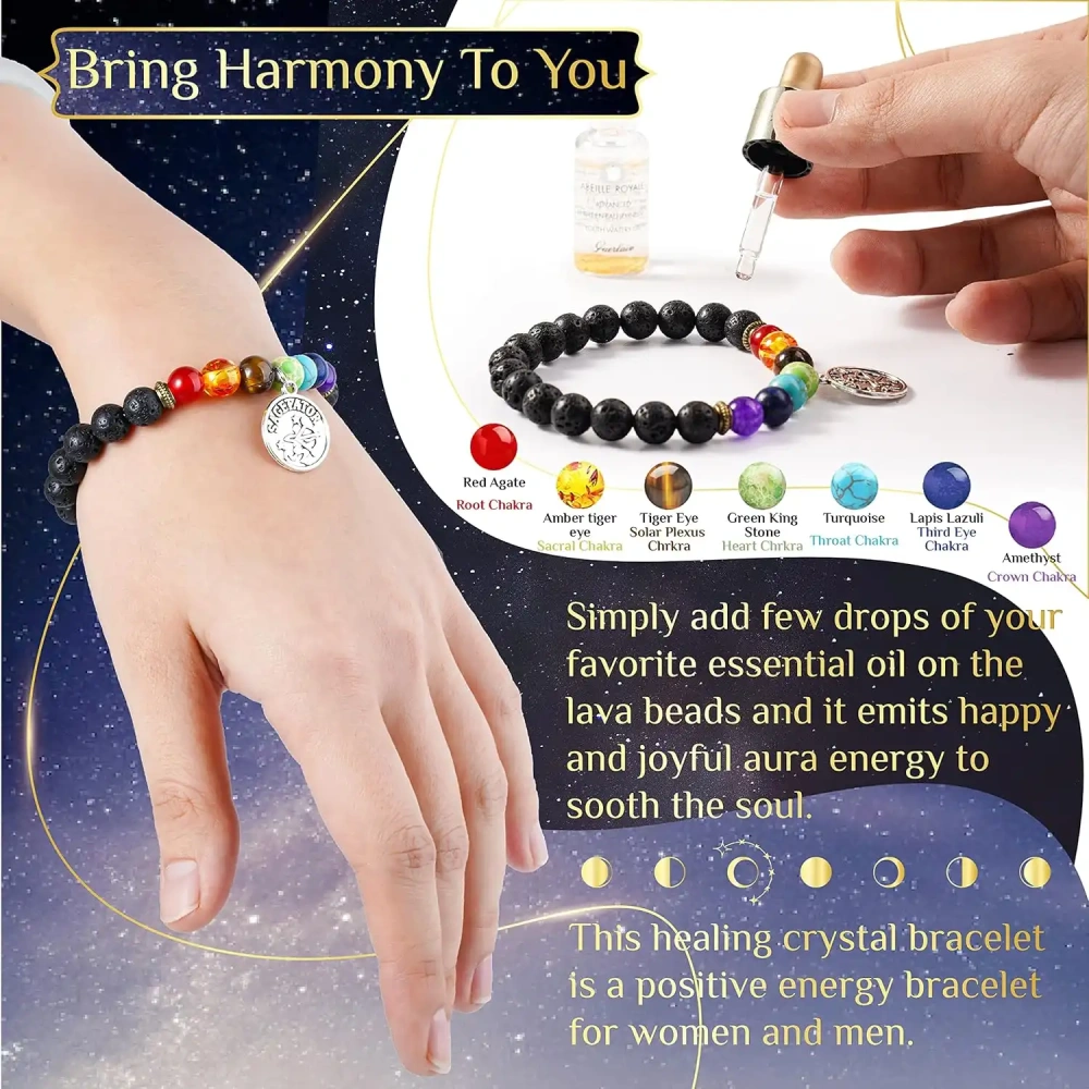 Zodiac Sign Gifts Spiritual Gifts Horoscope Gifts with Zodiac Stone Necklace and Chakra Bracelet  Astrology Crystal Set and Healing Stone Gifts