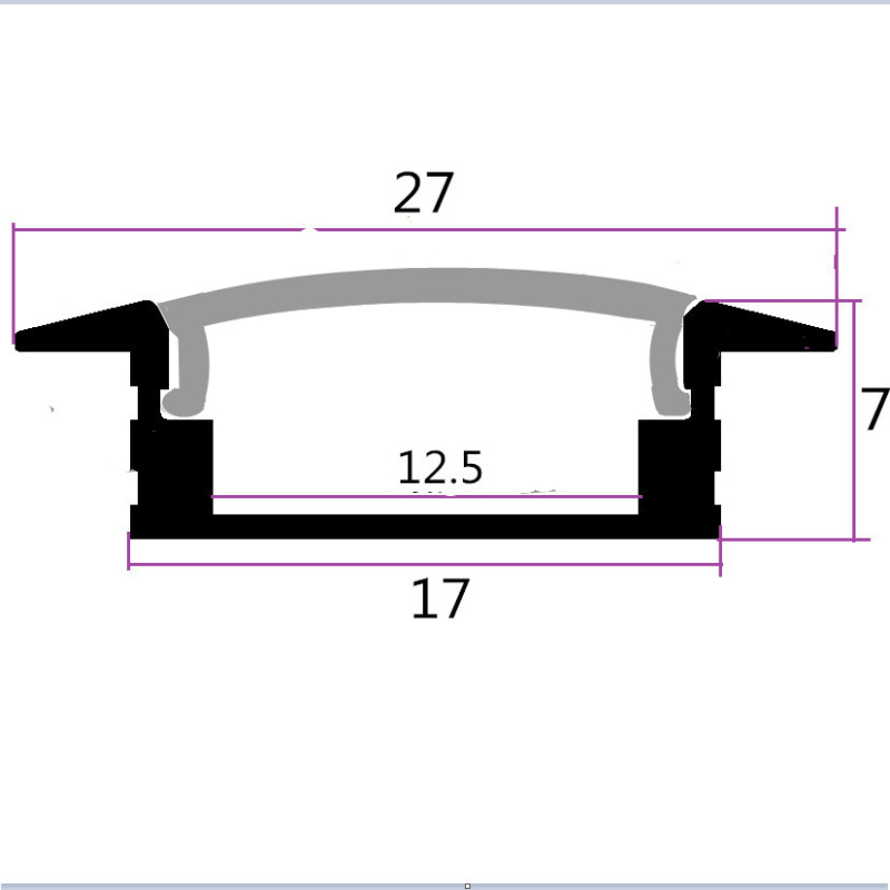 Good Quality Wall Decoration Lighting Fixture Aluminum LED Profile Strip Light