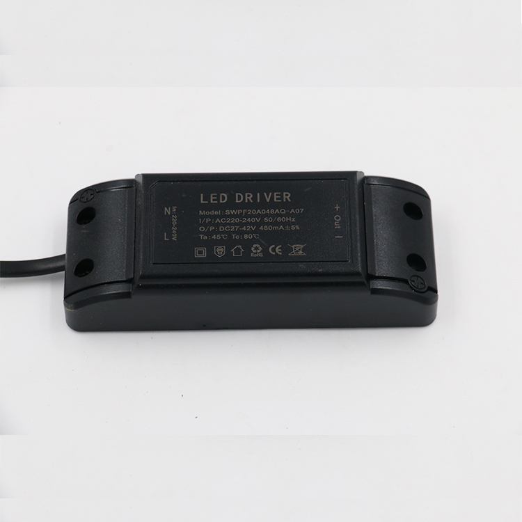 CE Rohs Certificate Power Supply 480ma 20W Constant Current LED Driver For Indoor Lighting