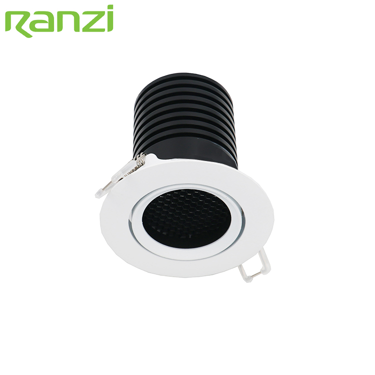 Hotel Professional Commercial Indoor Down Light 10W Recessed Aluminum Adjustable COB LED Downlight