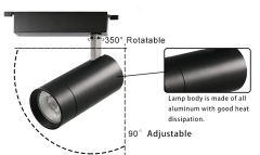 Cloth Store Professional Track Rail System Spot Light Aluminum LED Track Lighting