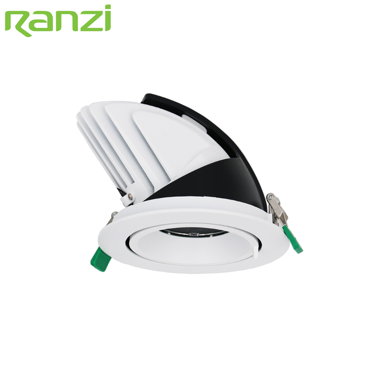 Modern Design Museum Ceiling Lighting Aluminum Dimmable Adjustable 30W COB LED Downlight