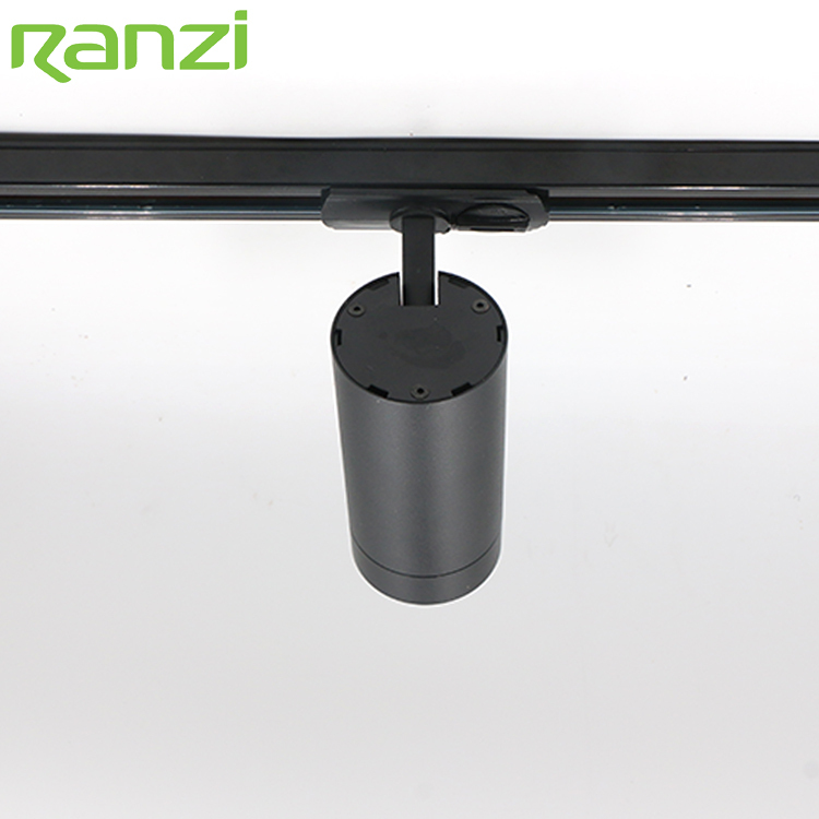 High Lumen Museum Commercial Track Rail Lighting Aluminum Fixture 3 Phase 15W Adjustable LED Track Light