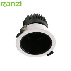 Super Market Commercial Ceiling Spotlight Aluminum Recessed Anti Glare Adjustable 12W COB LED Downlight